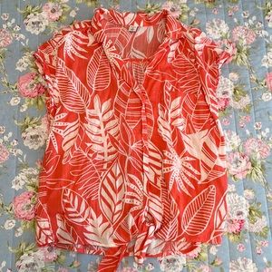 XS pink, Old Navy, short-sleeved Hawaiian shirt.